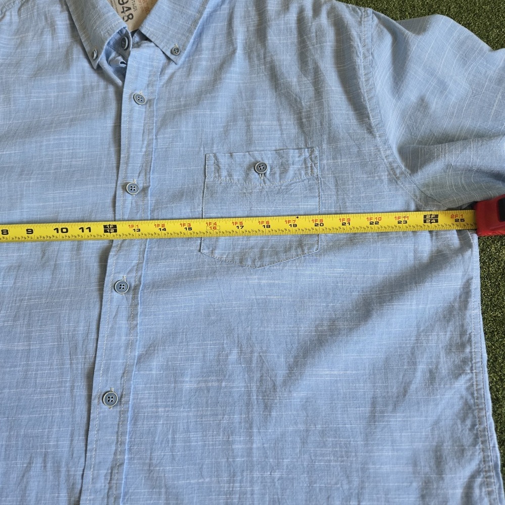 Weatherproof Vintage Men's Short Sleeve‎ Button-Up NWT Blue Size XL - Picture 10 of 12